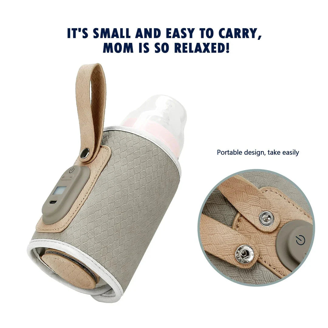 Premium portable baby bottle warmer with adjustable temperature control and smart insulation for convenient feedings on the go