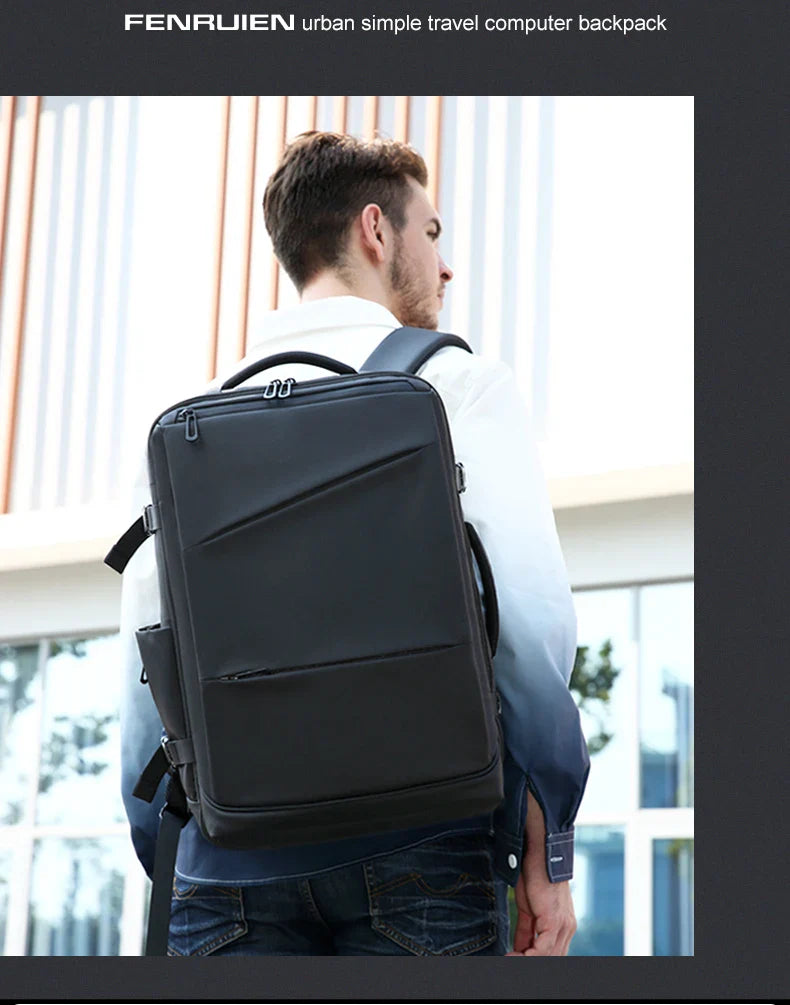 Versatile Backpack made of premium Oxford textile with multiple pockets for organised storage