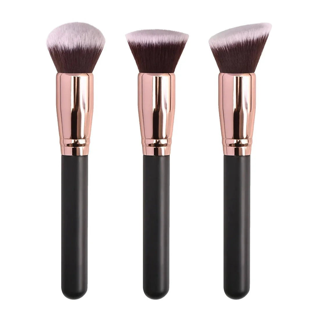 Professional Cosmetic Beauty Makeup Brush Set with Soft Wool Fiber Bristles for Flawless Makeup Application