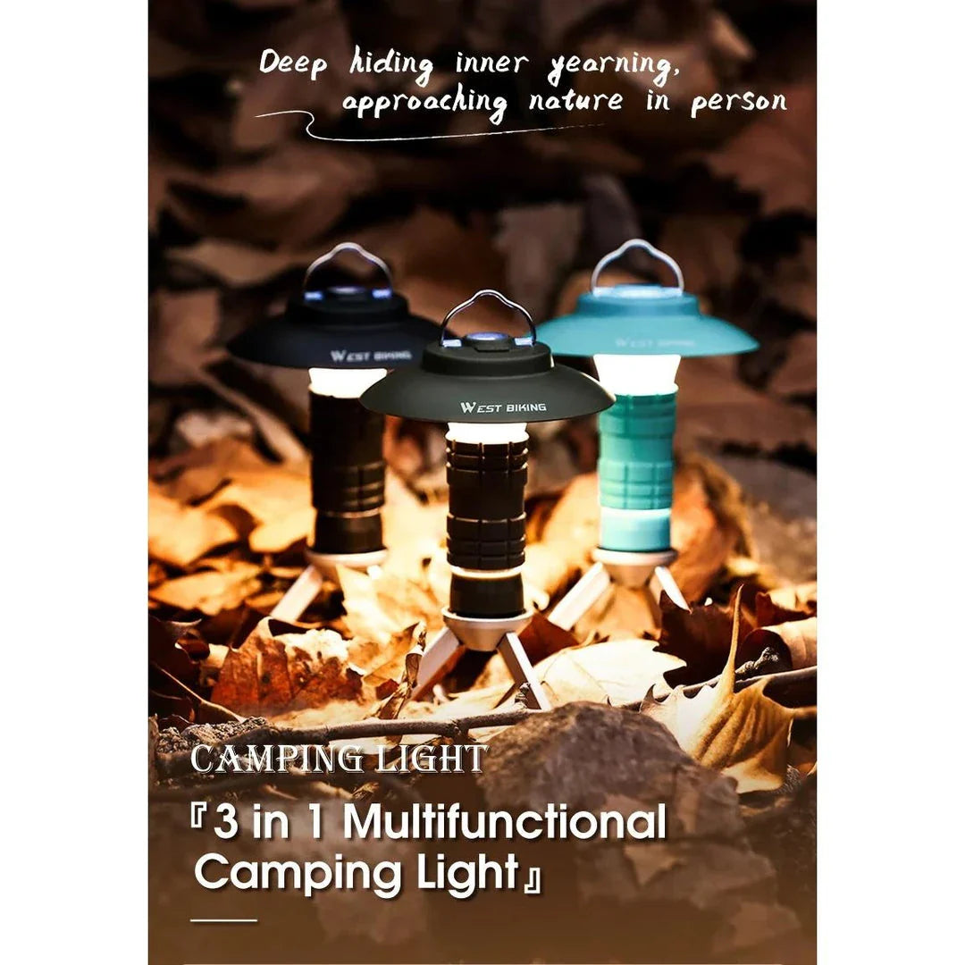 Powerful and Portable LED Camping Lantern with Magnetic Base for Outdoor Adventures