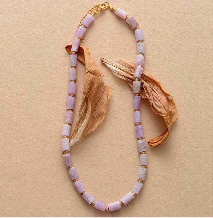 Elegant red natural stone necklace with minimalist design, crafted in the United Kingdom