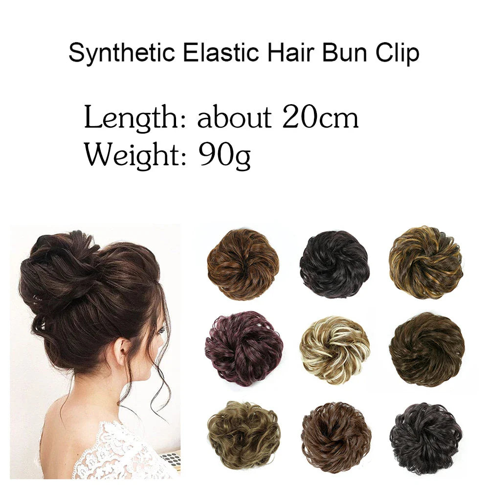 Messy Chignon Donut Hair Bun Pad in Fawn Brown, a versatile hair accessory that provides effortless elegance