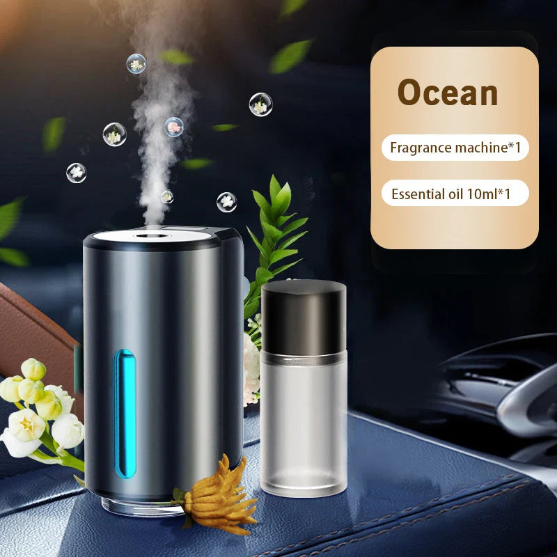 Elegant car air vent aroma diffuser with intelligent atomising technology for even fragrance distribution