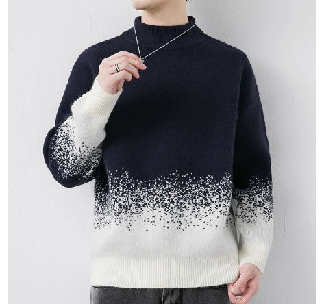 Premium velvet jumper in sand brown colour, featuring a relaxed, cosy fit and luxurious, insulating design for comfortable winter wear.
