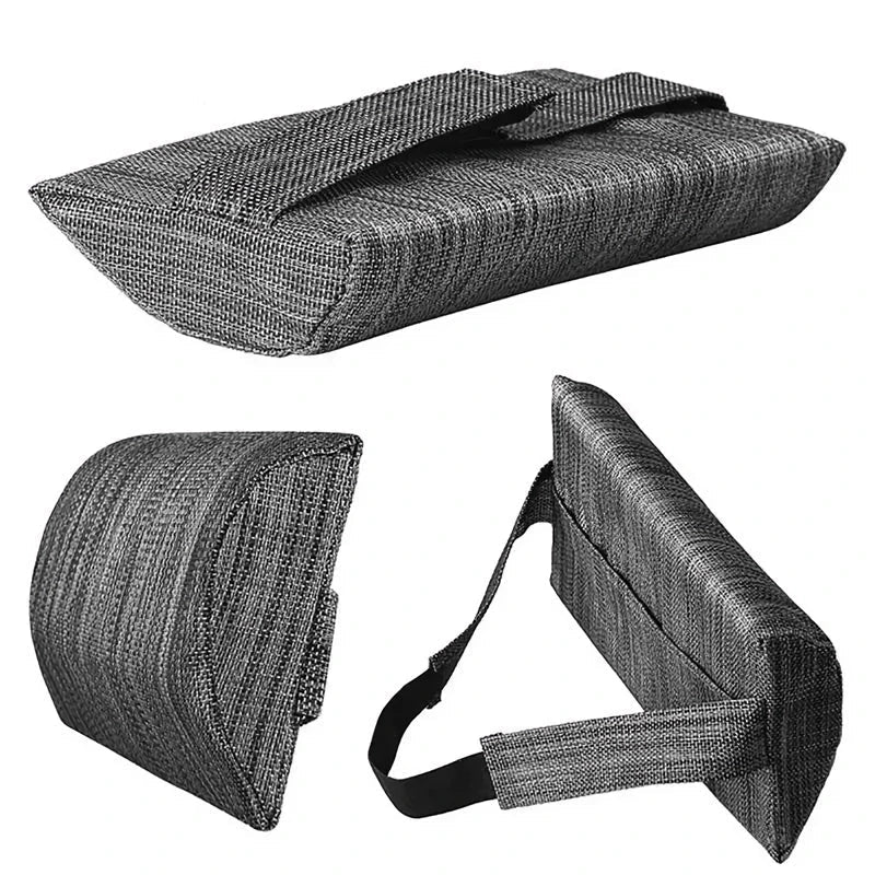 Plush neck support cushion with adjustable height and durable 3D fabric construction for maximum comfort during outdoor and indoor lounging