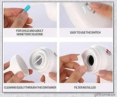 Premium ear wax remover vacuum with soft silicone tips for safe and effective ear cleaning