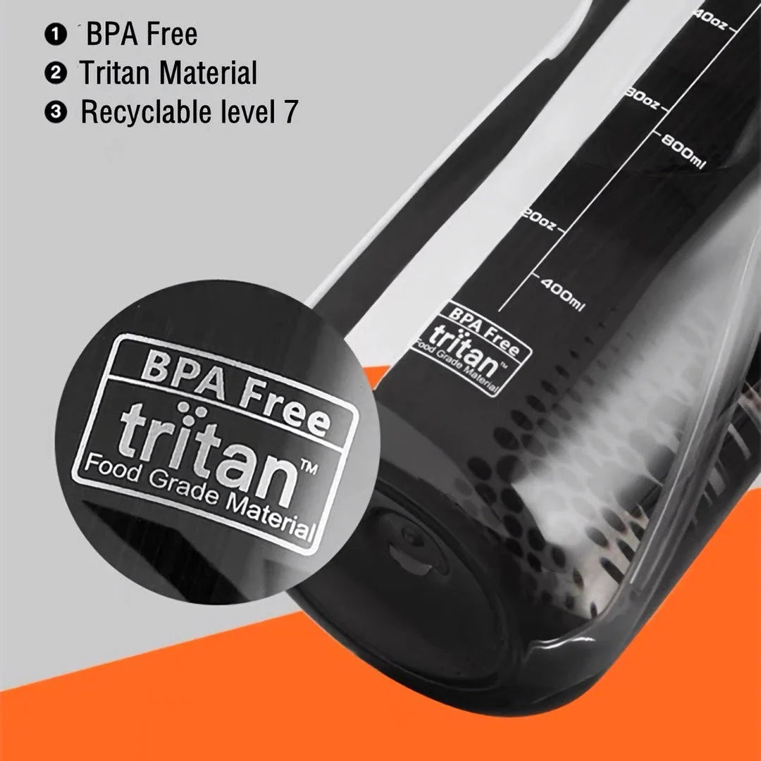 High-quality Tritan water bottle with straw and large capacity for convenient hydration on the go