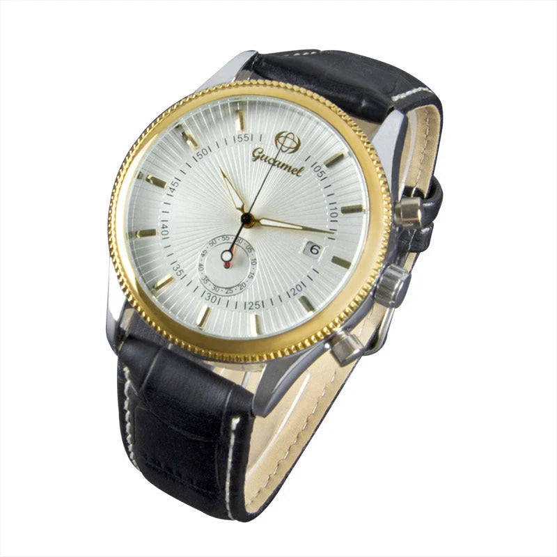 Premium British-made steel-belt business watch with a classic, elegant design