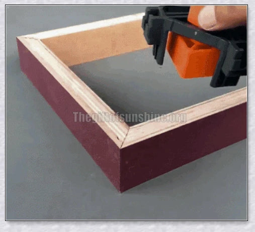High-quality woodworking corner clamp set with 60°, 90°, and 120° angle heads for precise alignment and secure clamping