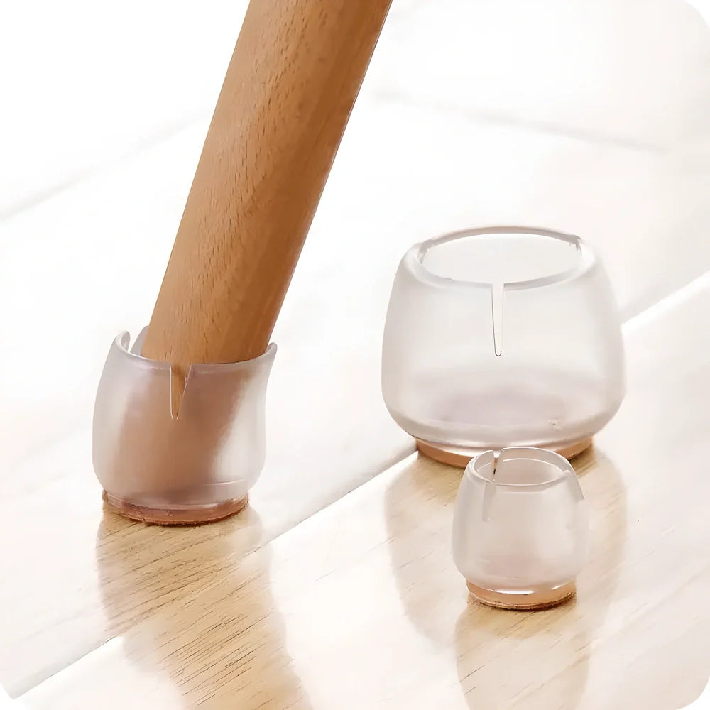 Premium furniture leg protectors in various styles, designed to safeguard floors from scratches and scuffs while enabling easy furniture movement.