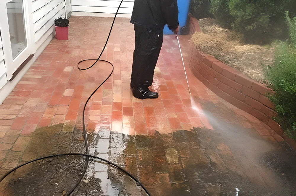 Powerful High-Pressure Water Gun that transforms your ordinary garden hose into a professional cleaning tool
