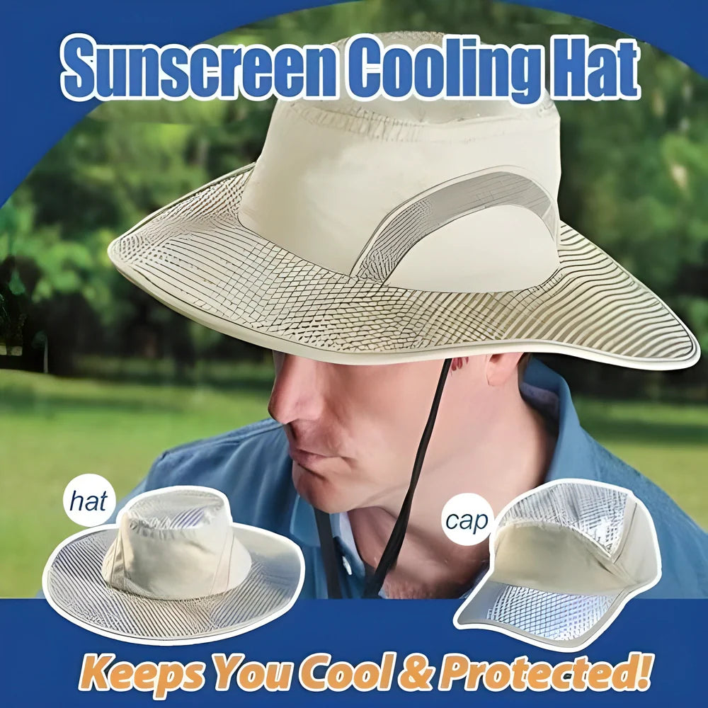 IceHat™ UV Protection Self Cooling Ice Cap - Innovative cooling technology, superior UV protection, and adjustable, breathable design for all-day comfort.