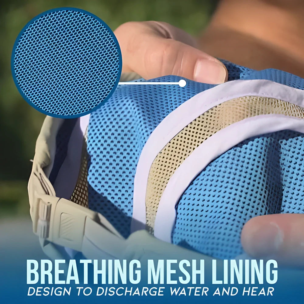 IceHat™ UV Protection Self Cooling Ice Cap - Innovative cooling technology, superior UV protection, and adjustable, breathable design for all-day comfort.