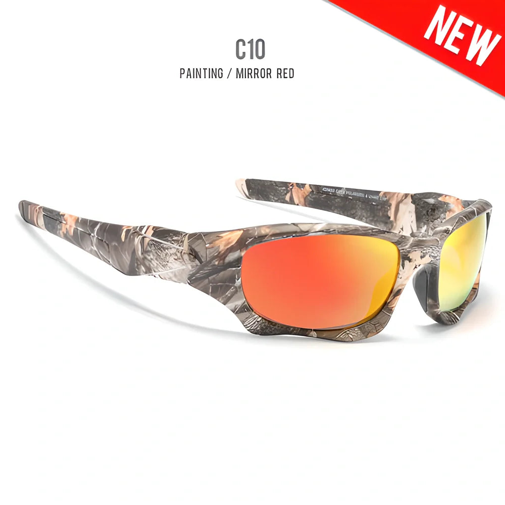 KDEAM Adventurous Polarized Sunglasses with UV400 protection, HD lens technology, and a flexible, lightweight frame