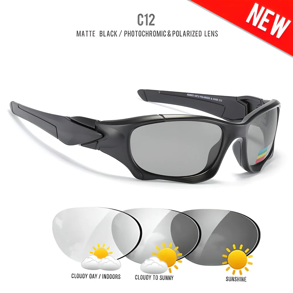 KDEAM Adventurous Polarized Sunglasses with UV400 protection, HD lens technology, and a flexible, lightweight frame