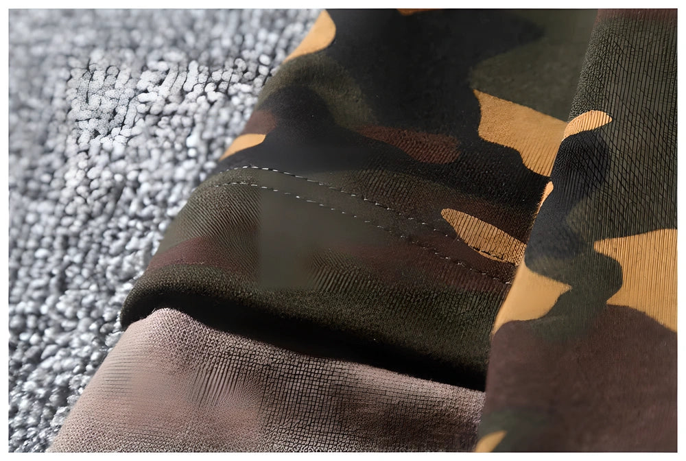 Men's Camouflage Military Hoodie in 3 versatile colour options - olive green, desert tan, and urban grey