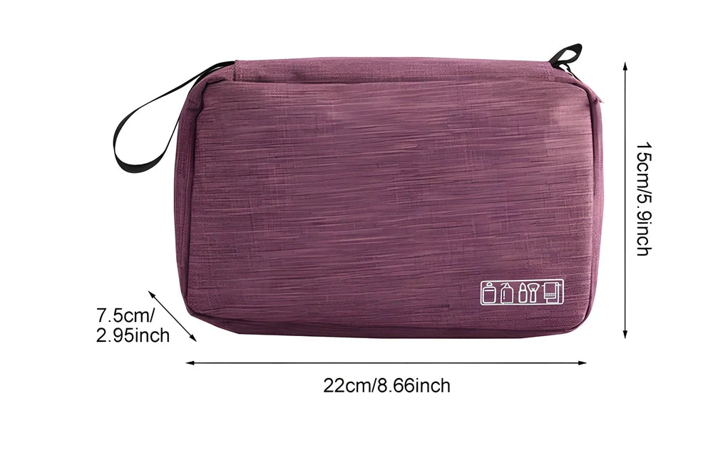 TravelMate™ Compact Travel Shoe Bag made of water-resistant polyester with breathable mesh pocket and adjustable strap for attaching to luggage