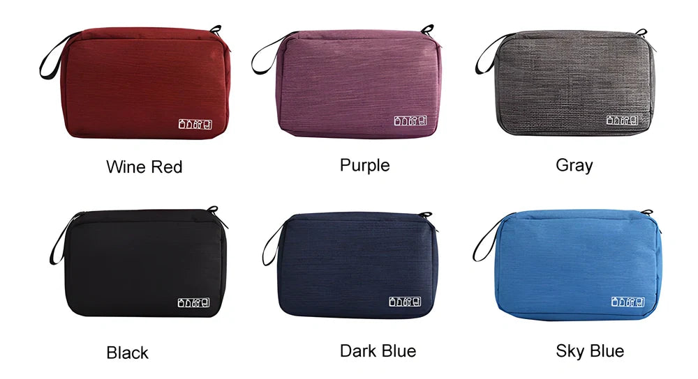 TravelMate™ Compact Travel Shoe Bag made of water-resistant polyester with breathable mesh pocket and adjustable strap for attaching to luggage