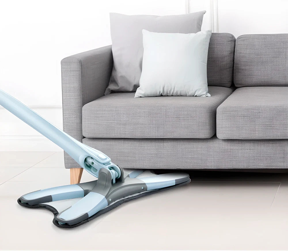 TouchlessMop™ Automatic Self-Wringing Mop with Extendable Handle, Microfiber Head, and 360-Degree Rotation for Effortless Cleaning