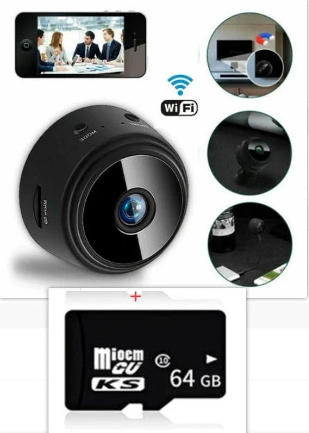 A9 Magnetic Suction Security Camera with HD and infrared night vision features