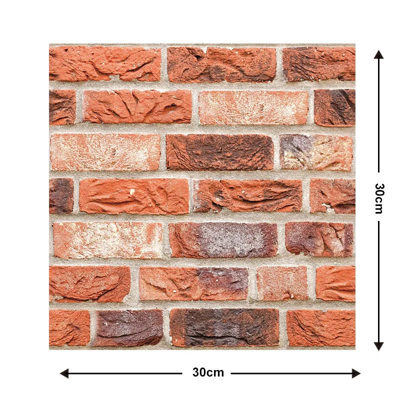 Brick texture self-adhesive wallpaper for moisture-proof home decoration