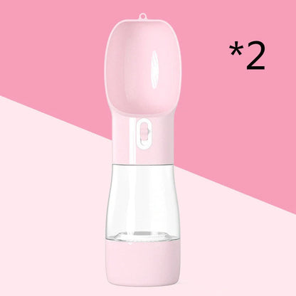 Traveling Out Portable Dog Water Dispenser with food and water compartments