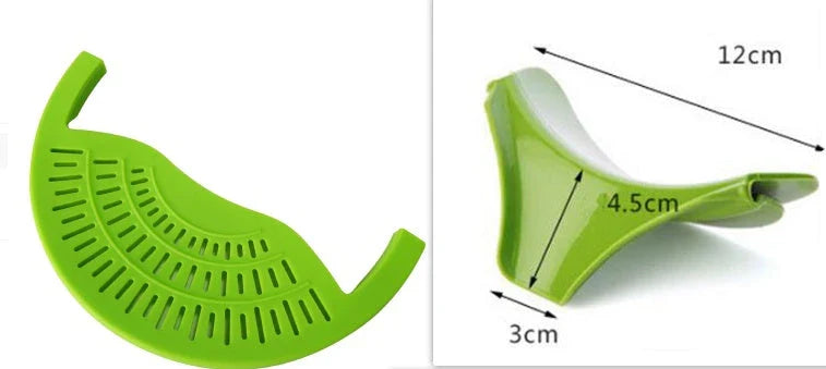 Premium Silicone Food Oil Drainer for Pots, Pans and Bowls - Effortless Drainage and Cleanup