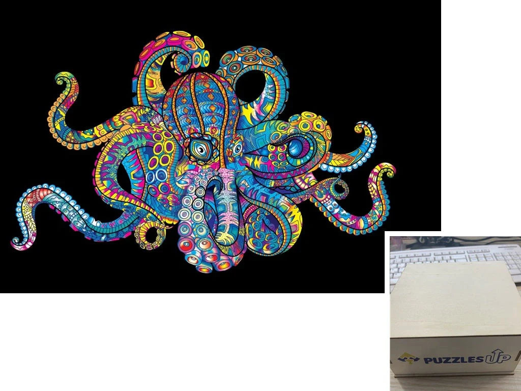 A3 Animal Wooden Puzzle with Box - Premium quality, vibrant animal designs, perfect for family fun
