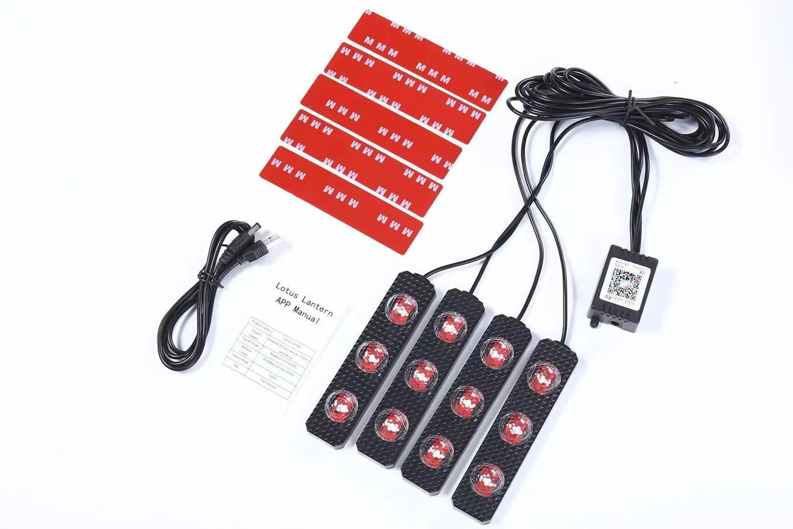 Foot Soles Full Of Stars LED Atmosphere Light for cars, creating a customisable starry night effect