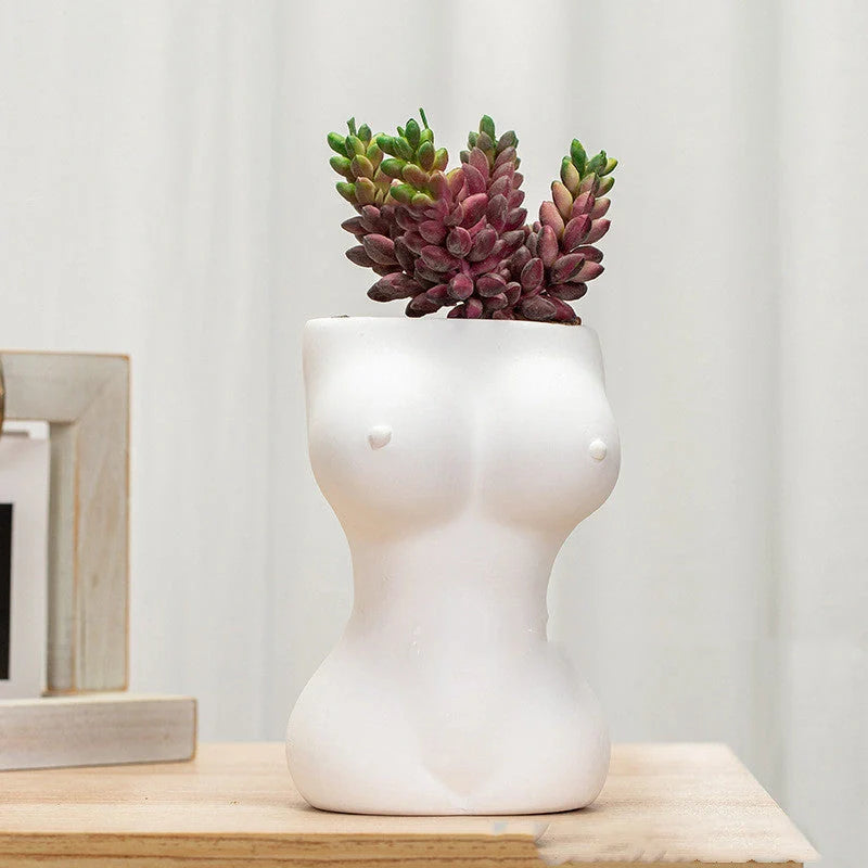 European style ceramic flower pots with decorative figures and gods patterns