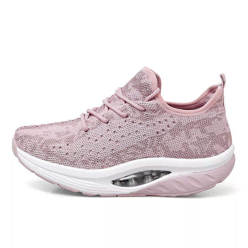 Women's woven air cushion sneakers in various colours