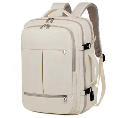 Durable and stylish travel backpack with multiple pockets, a padded laptop compartment, and versatile design for business and leisure use.