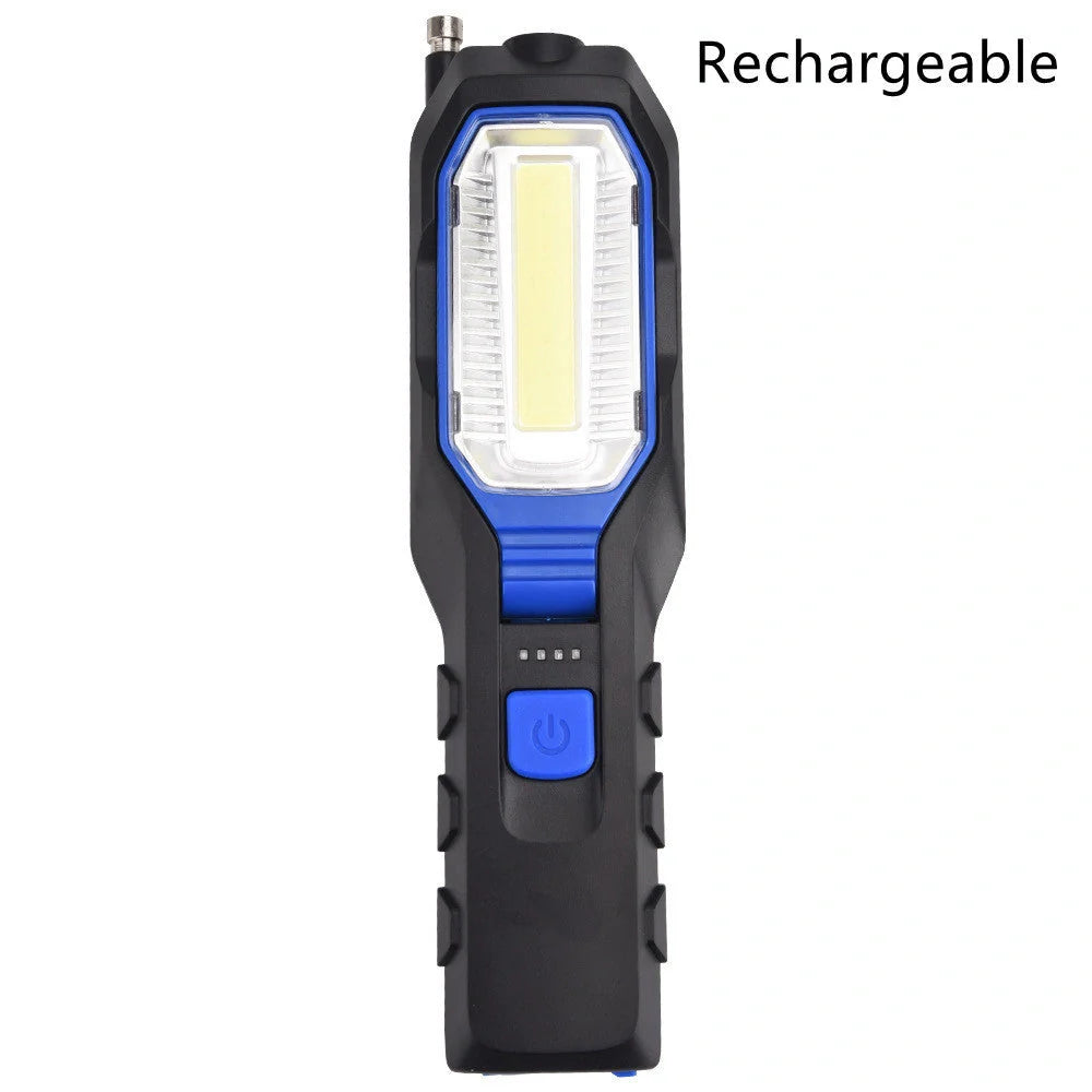 COB Strong Searchlight Rechargeable LED Portable Multi-function Auto Repair Light with multiple light modes