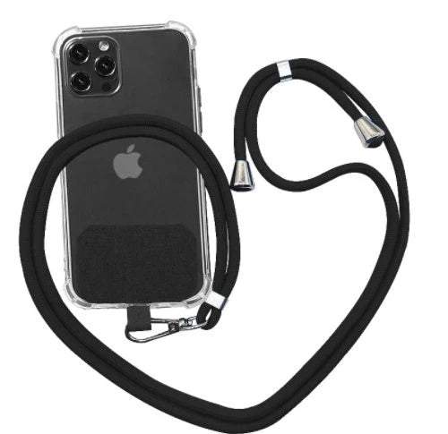 Universal crossbody phone lanyard in various colours with metal buckle