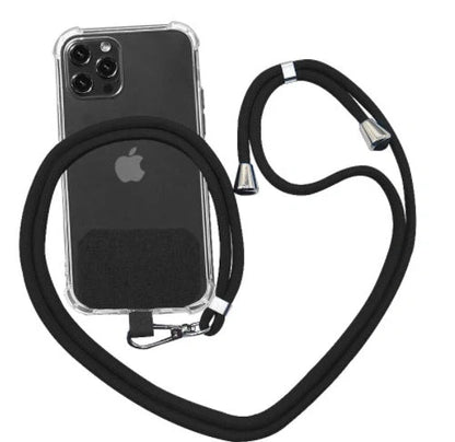 Universal crossbody phone lanyard in various colours with metal buckle