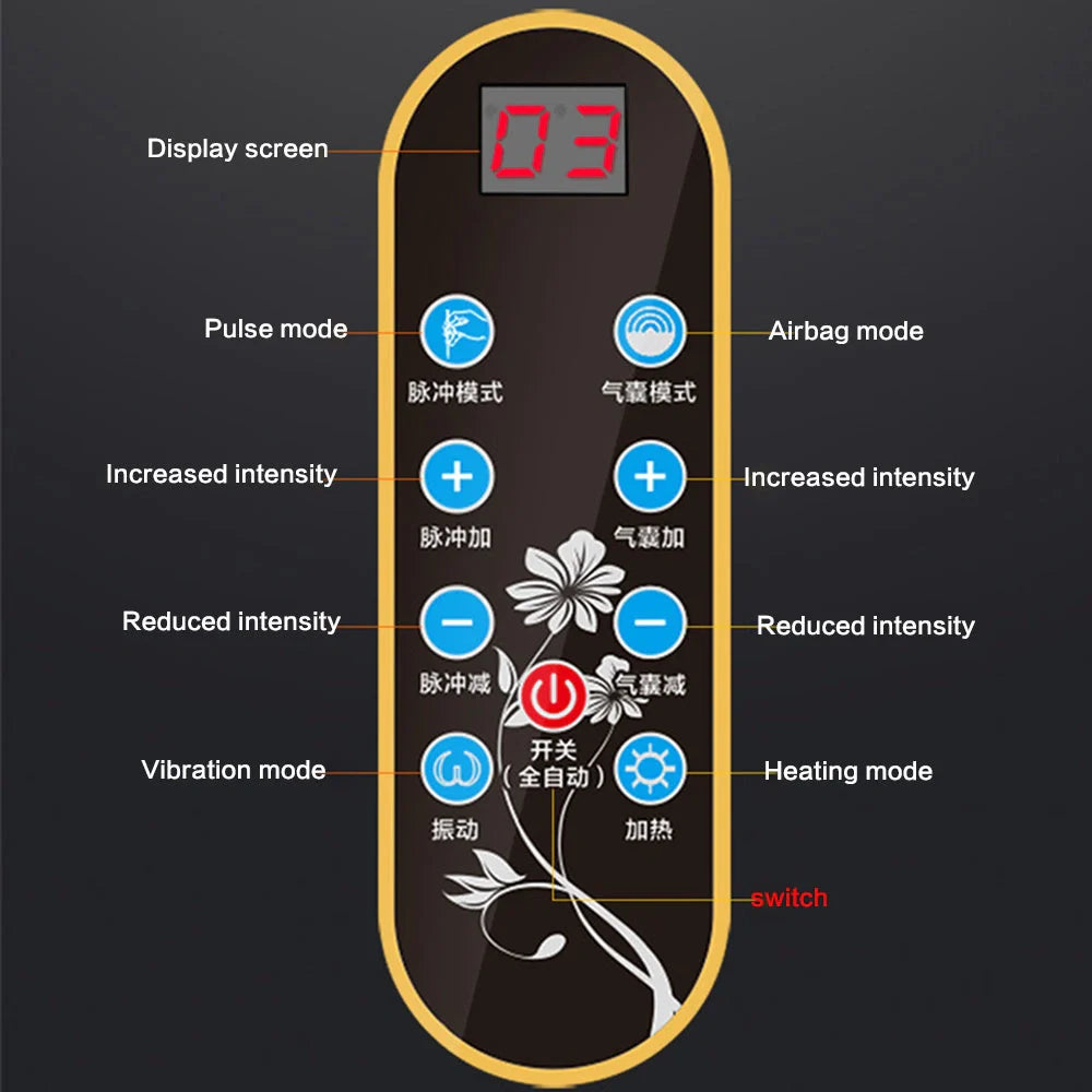 Electric Lumbar Traction Device with adjustable settings for heat and massage