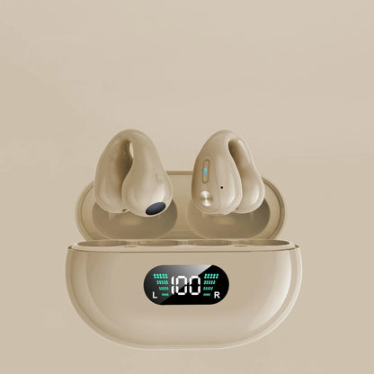Premium Bone Conduction Wireless Earbuds with Bluetooth 5.3, Dual-Drive Audio, and Ergonomic Ear-Clip Design