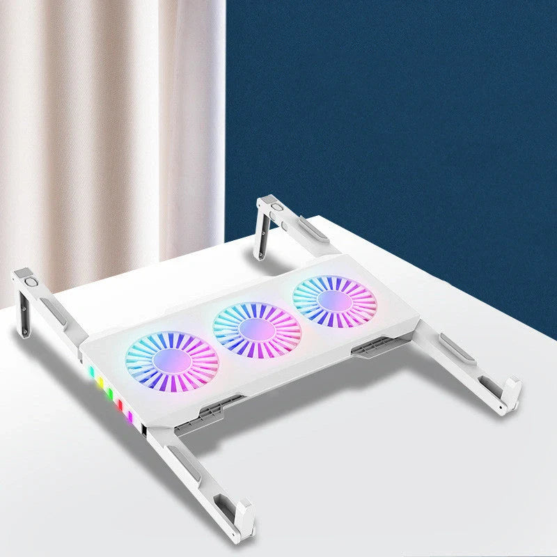 Portable slim smart laptop cooling pad with USB 3 fans for 17 inch laptops