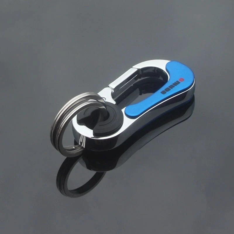 Meida Men's Solid Metal Waist Hanging Car Keychain in various colours
