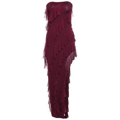 Stylish backless tassel dress in various colors, perfect for summer parties and clubwear