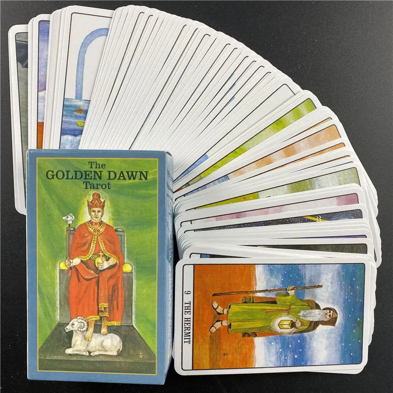 The Golden Dawn Tarot Oracle Cards English Version for party and personal use