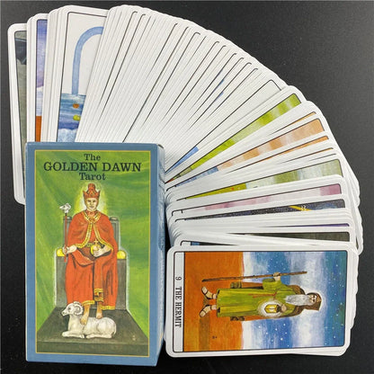 The Golden Dawn Tarot Oracle Cards English Version for party and personal use
