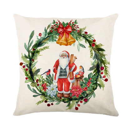 Festive Christmas pillow covers with snowflake pattern for cozy home decor