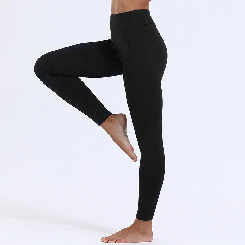 Women's Cozy Thermal Fleece Leggings in Various Colors and Sizes