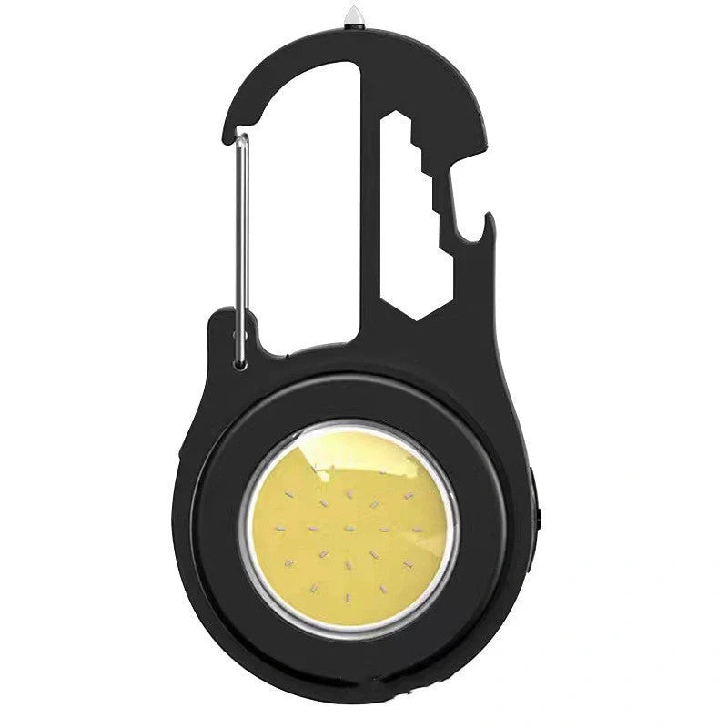 6 IN 1 Multi-functional Mini Keychain Lamp with Super Bright COB Light