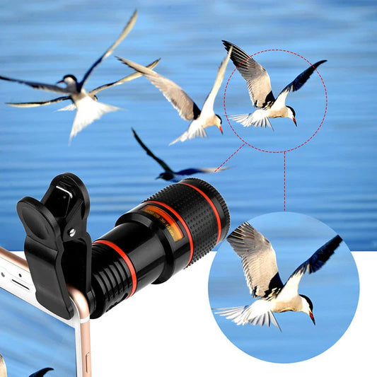 Premium smartphone telescope camera lens with 8X to 12X optical zoom for Galaxy S3 to S7 Edge smartphones
