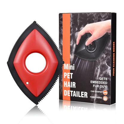 Versatile pet hair remover tool with adjustable cleaning modes for effective removal of cat and dog fur from cars, carpets, upholstery and more