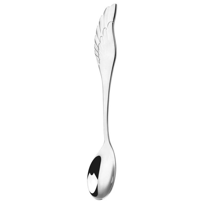 304 stainless steel Angel Wing spoon and fork set in various finishes
