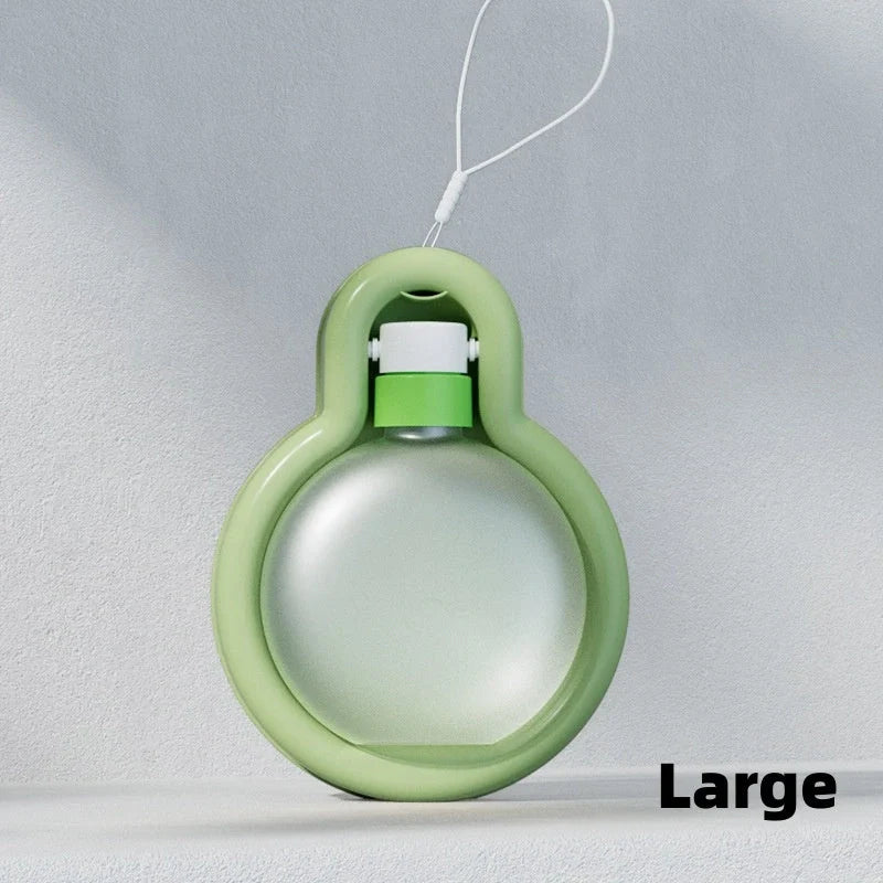 500ml portable pet water bottle with foldable drinking bowl for outdoor use