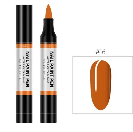 24 colour nail polish painting pen set for 3D nail art designs